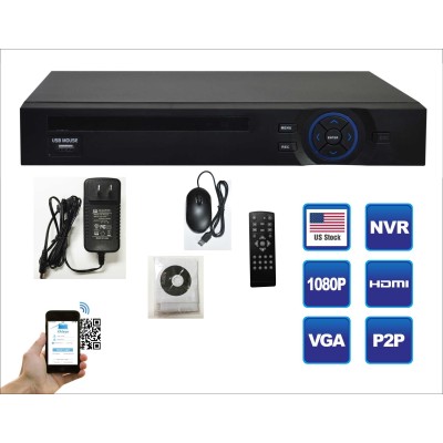 4 Channel 1080P NVR with PoE